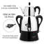 Korkmaz Caykolik A341-14 Acier inoxydable Samovar 4,1 L électrique Inox noir 110 V US Plug