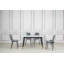 4 Gaviota Fabric Velvet Upholstered Dining Chair-2010223066-2009143170