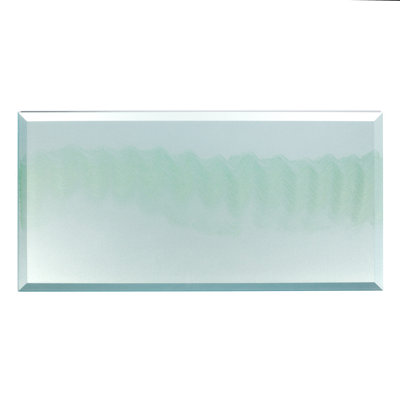 Secret Dimensions 8 in. x 16 in. Diamond Grade Glass Reverse Beveled Large Format Subway Decorative Kitchen & Bathroom Wall Tile