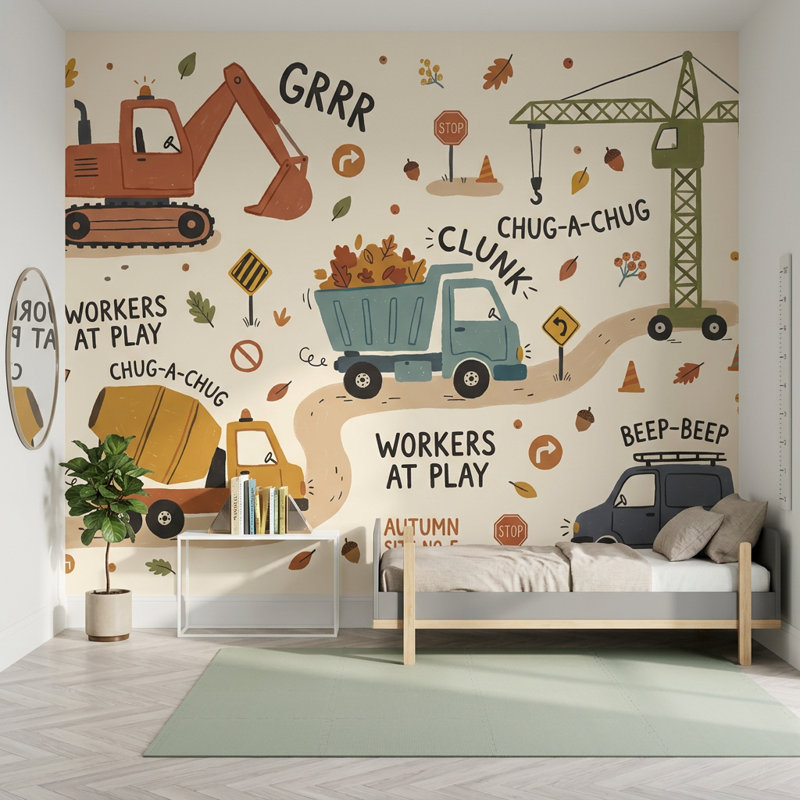 Papier peint de construction pour enfants, Texturé non collé, 160 po x 108 po