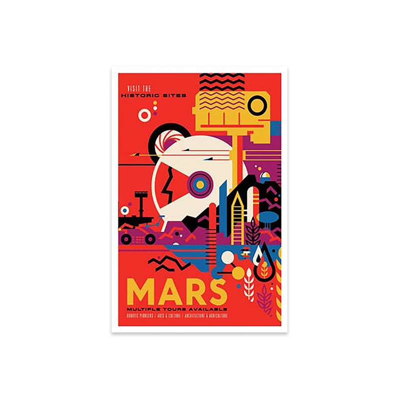 «Mars» par Nasa, impression non encadrée, H 24 po x l 16 po x P 0,25 po