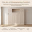 Lit escamotable rustique avec armoires de rangement et structure en bois Gaudet