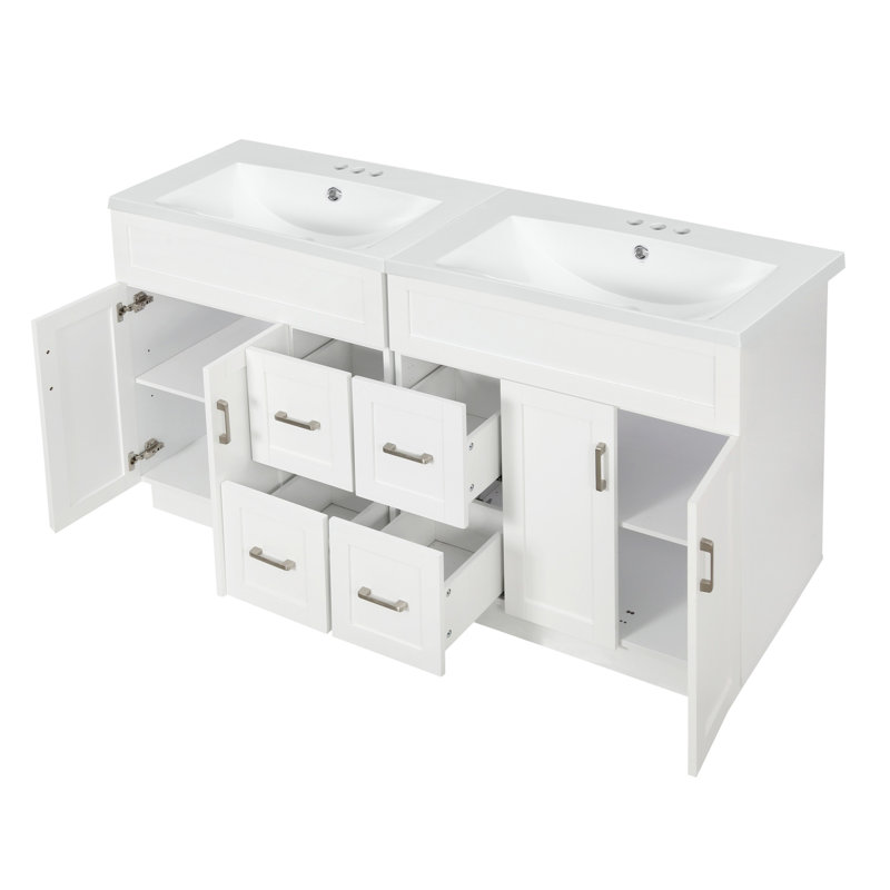 Ensemble de meuble-lavabo double 60 po