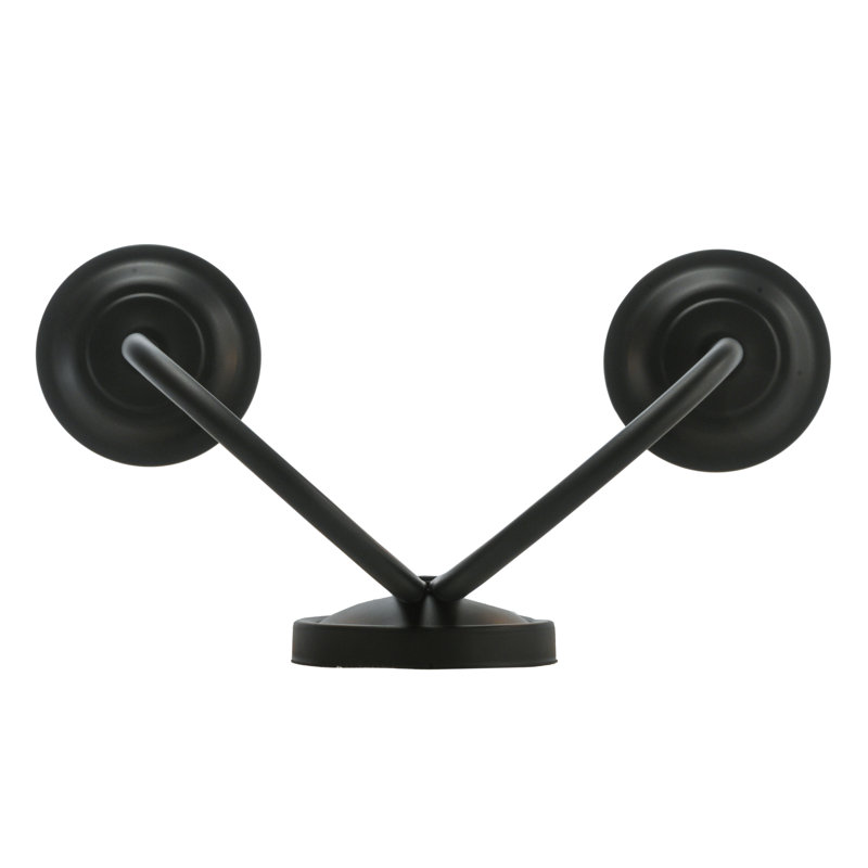 Elegant Blackwash 14.5" Dual Ivory Candlelight Wall Sconce