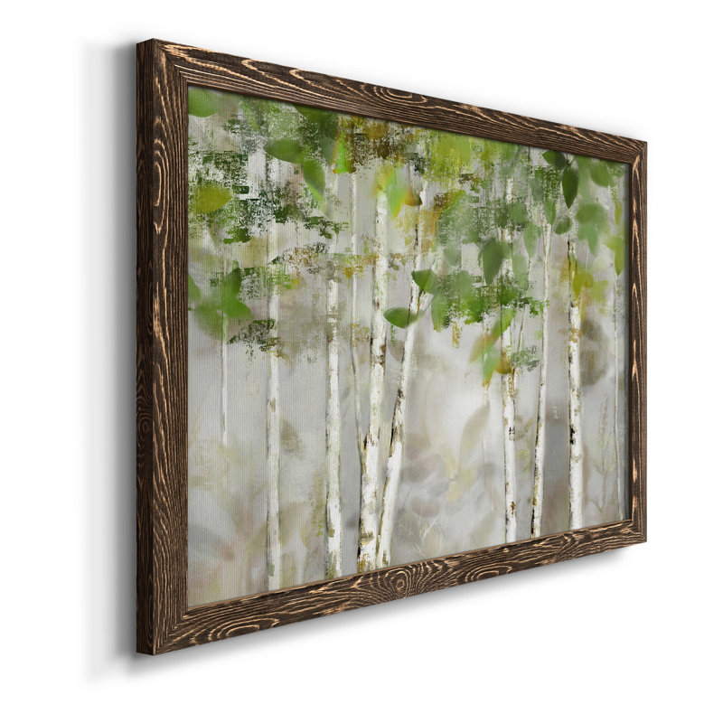 «Evergreen Forest», peinture sur toile encadrée, Noyer, H 31 po x l 44 po x P 1 po