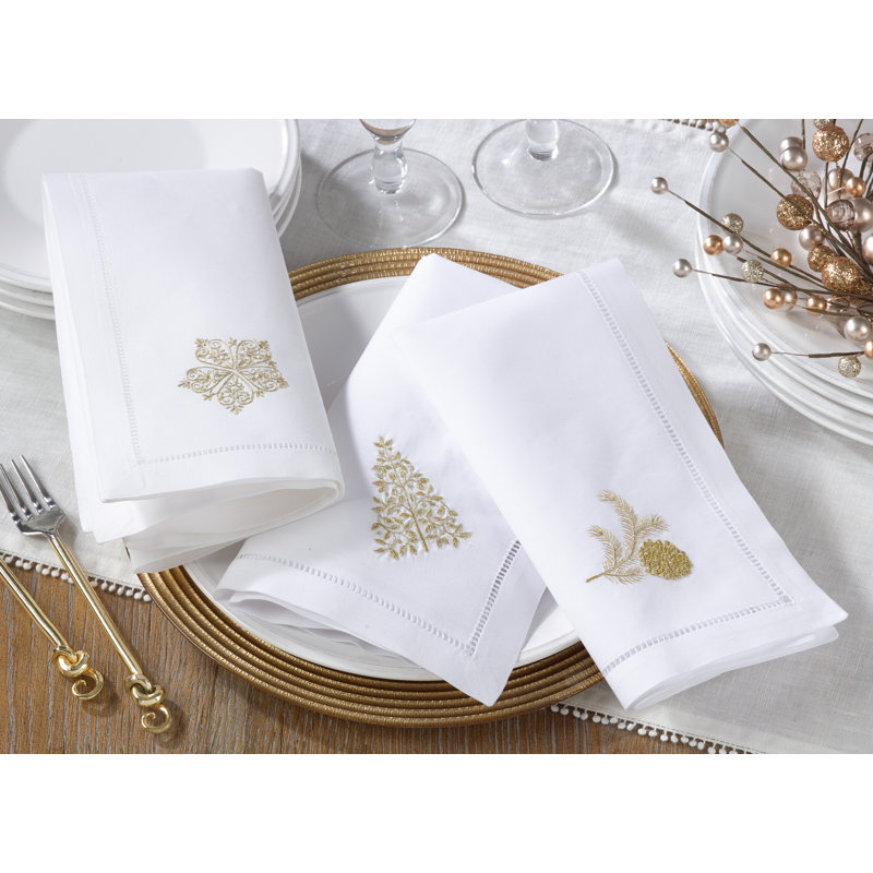Salcedo Cotton Embroidered Square Napkin