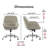 Tommy Hilfiger Forester Modern Luxury Bonded Leather Home Office Chair with Adjustable Height-36124675