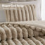 Ensemble d'édredon 3 pièces Jasmine Taupe-102615783-102615781