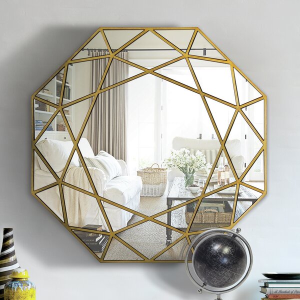 Ivy Bronx Angelena Asymmetrical Wall Mirror & Reviews | Wayfair