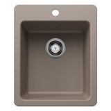 Liven SILGRANIT 17" L x 20.5 W" Drop-In/Undermount Bar Sink
