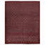 Hand-Knotted High-Quality Burgundy and Brown Area Rug