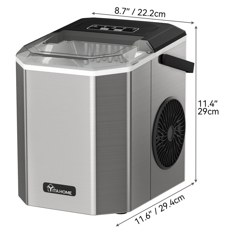 ADT 44 Lb. Daily Production Cube Clear Ice Portable Ice Maker