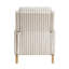 Fauteuil inclinable classique en bois massif de style campagnard à dossier poussoir 1 pièce