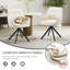 51cm H Fabric Upholstered Metal Upholstered Back Armchair-935620033