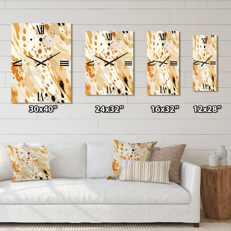 Sphinx Spots - Horloges murales abstraites, H 40 po x l 10 po x P 1 po