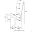 Chaise d'appoint rembourrée (ensemble de 2)