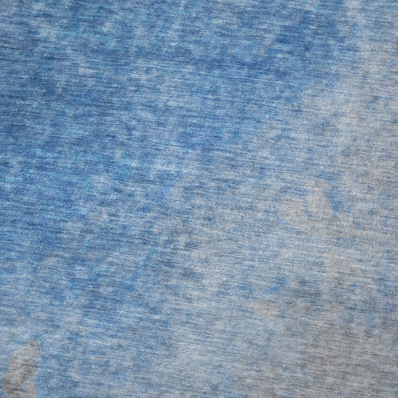 Addison Machine Washable Sherpa Throw Blanket, Blue Abstract