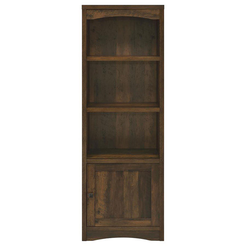 Izzaiah 3-shelf Media Tower, Dark Pine