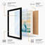 Heron in Reeds Japandi - Framed Print-455799952-455799981