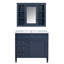 Meuble-lavabo sur pied 36 po avec lavabo en céramique et armoire à miroir-169138360-169138367