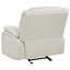 Upholstered Faux Leather Glider Recliner Chair in White