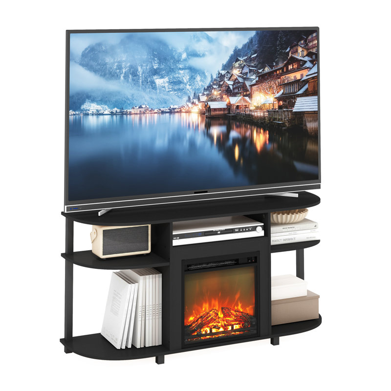 Meuble télé avec foyer électrique pour téléviseur de 55 po ou moins Beitske, Americano