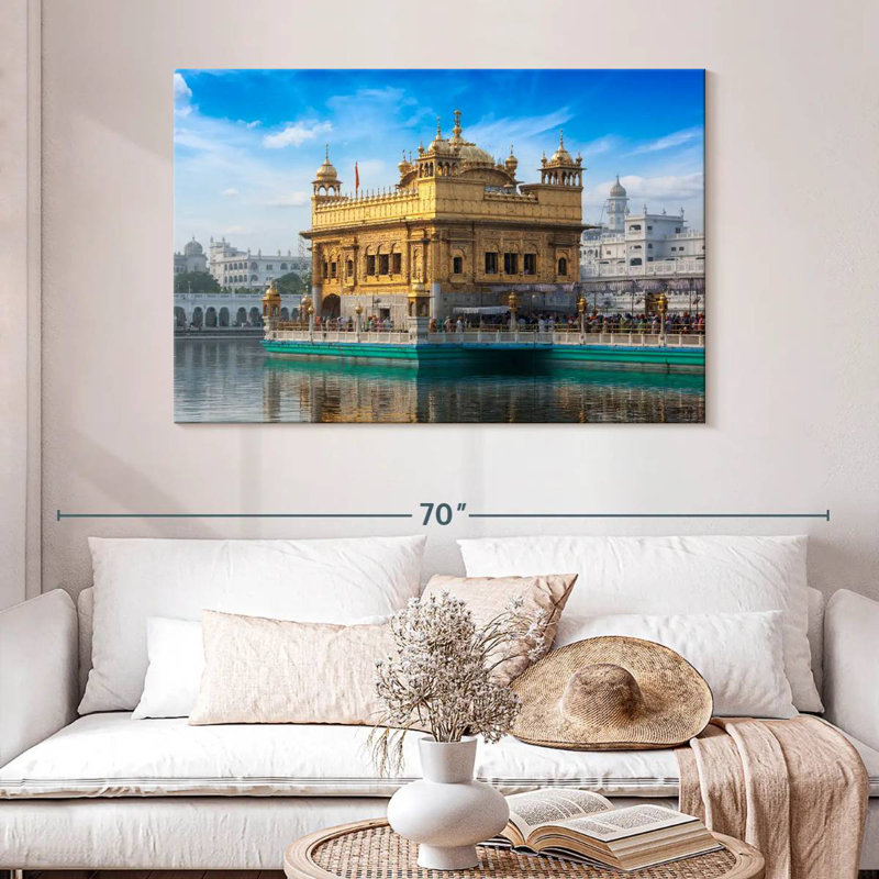Lilie India's Golden Temple, H 32 po x l 48 po