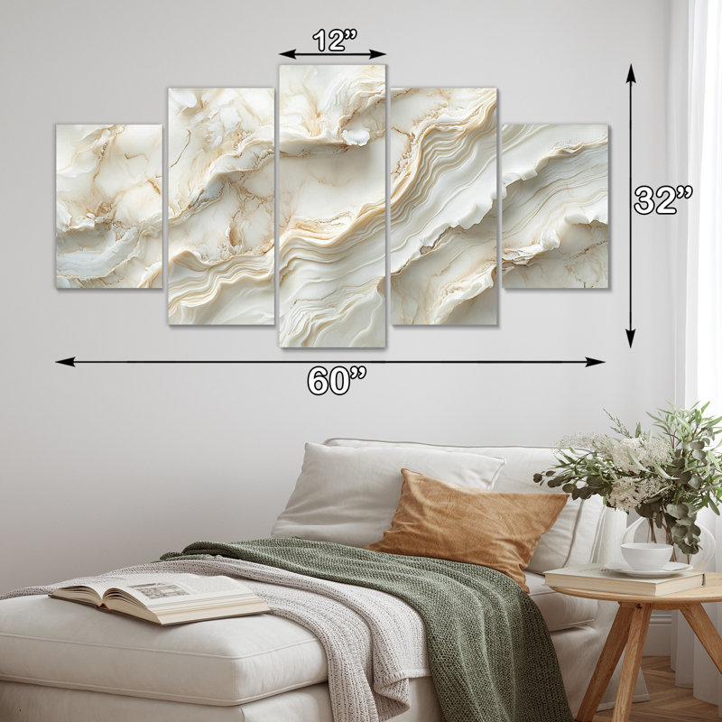 Obbe - Art mural marbré - Art mural moderne sur toile