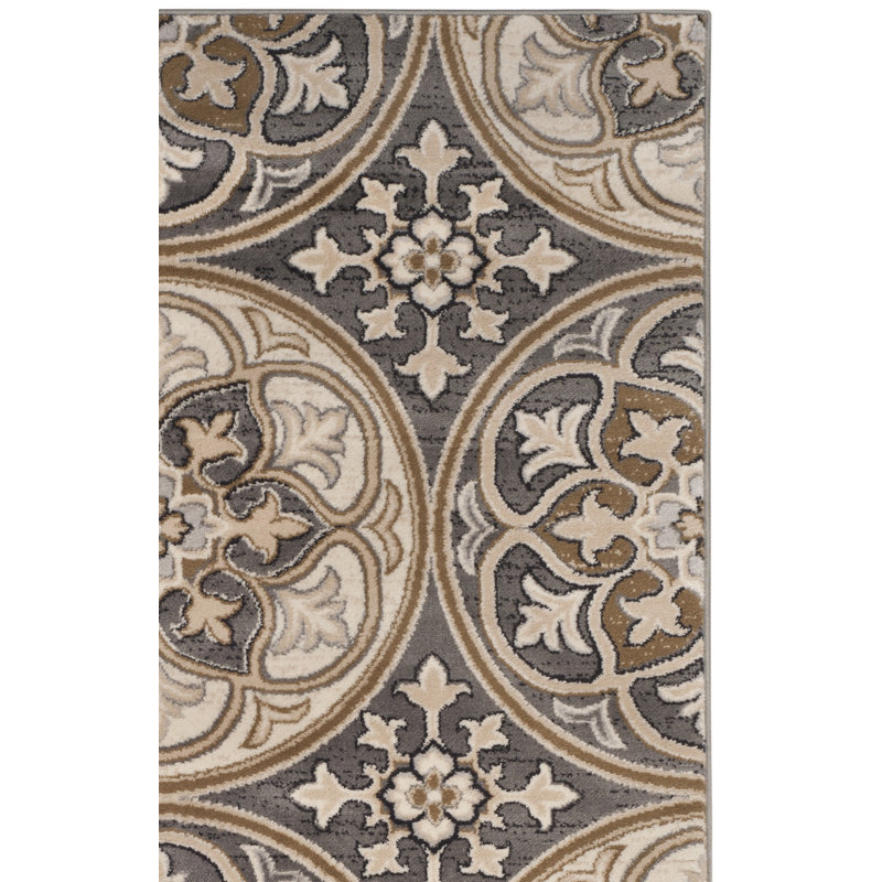 Tapis à motif géométrique Klose Performance, Carré 8 pi