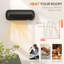 HOMCOM 1000W 6824 BTU Electric Wall Mounted Space Heater with Adjustable Thermostat
