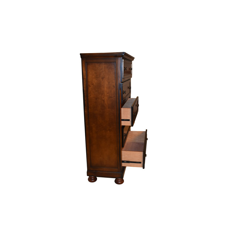 Commode en bois de couleur noyer foncé
