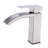 Waterfall Spout Bathroom Sink Faucet In Matte Black - Single Handle With Pop-Up Drain  Overflow Merged  Superior Stainless Steel For Stable Performance And Easy Installation Activity Tap Consisted-121598780