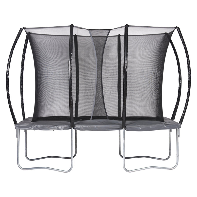 Halpern Freeport Park 305cm x 213cm Rectangle Backyard Trampoline with Safety Enclosure