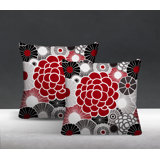Floral Indoor/Outdoor Reversible Throw Pillow