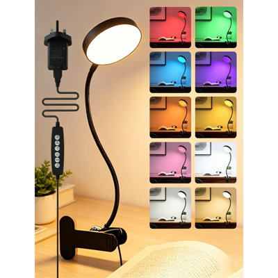 Plastic Clip On Table Lamp