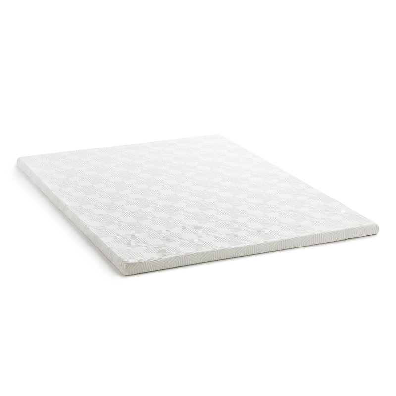 Surmatelas en mousse viscoélastique imprégnée de gel de 2 po avec housse Lucid, Full / Double, 2 pouces