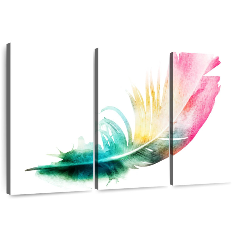 Plume prismatique Kerner, H 48 po x l 74 po