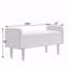 Tabouret de rangement en velours Teddy avec espace de rangement, noir-766683040