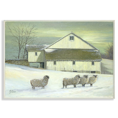 «Sheep in Front of The Farmhouse», peinture