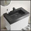 Meuble-lavabo flottant mural 36 po avec lavabo noir une pièce Alice, grand rangement pour salle de bain moderne, pré-assemblé-2065553810-2065553805