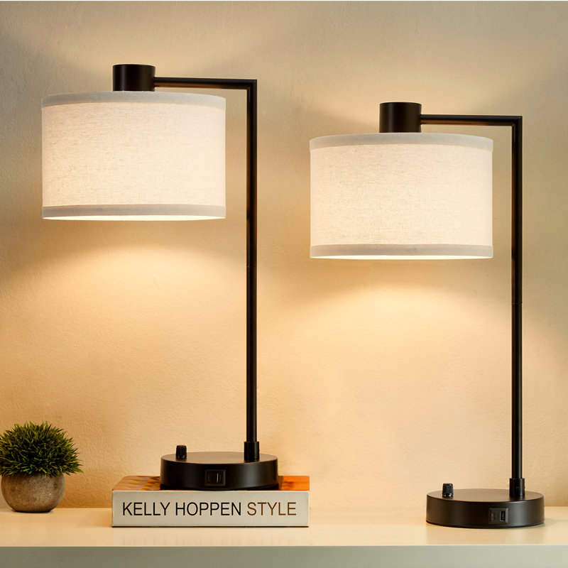 Lampe de table Navreet, Noir
