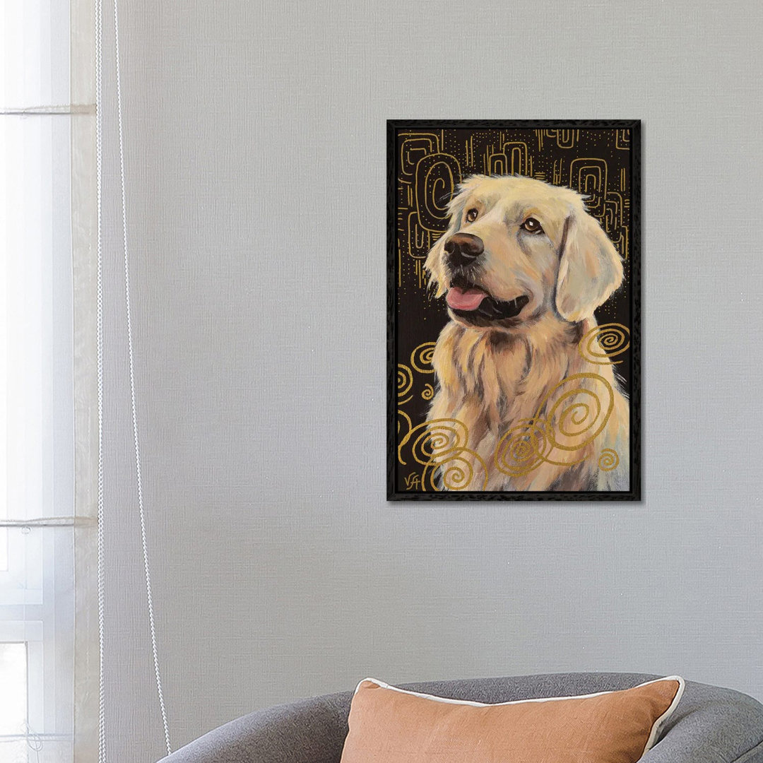 Gold Retriever von Alona Vakhmistrova - Galerie-verpackte Leinwand Giclée auf Leinwand