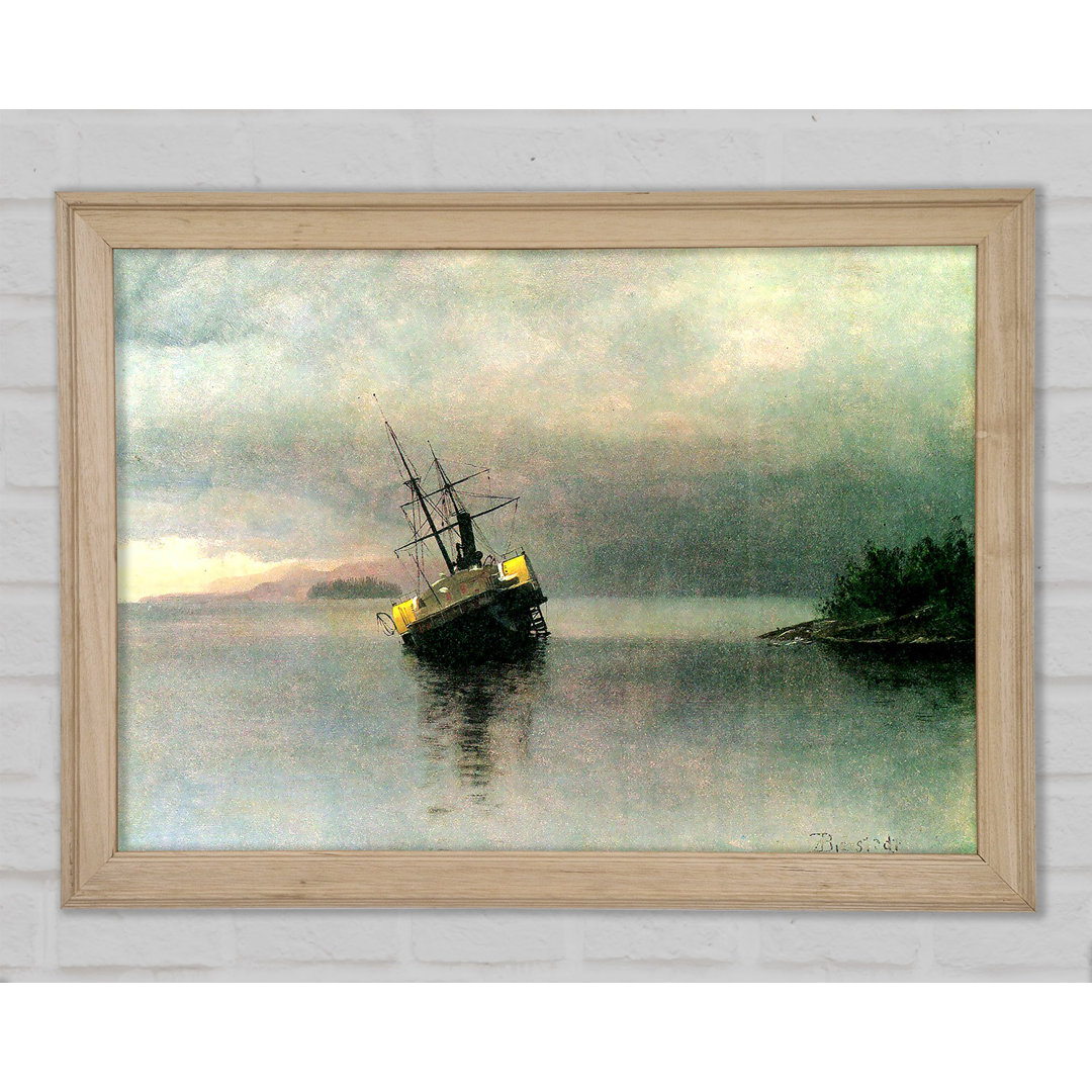 Bierstadt Shipwreck In Loring Bay Alaska - Einzelne Bilderrahmen Kunstdrucke