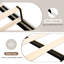 Grand cadre de lit tapissier avec tête de lit, base de lit en lin touffeté à boutons, lit plateforme avec lattes de bois, robuste, facile à assembler, aucun sommier tapissier requis, blanc-1063459764-1063459760