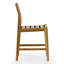 Ensemble de 2 chaises de salle à manger d'intérieur/extérieur Blas en teck clair avec siège et dossier à lattes-669296193