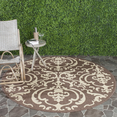 Arellanes Performance Damask Indoor/Outdoor Area Rug