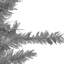 Arbre de Noël artificiel Slim Tinsel - 9 pi, argent, non éclairé