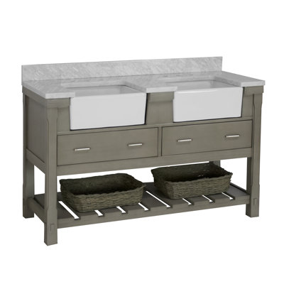 Ensemble de meuble-lavabo double 60 po Hitton