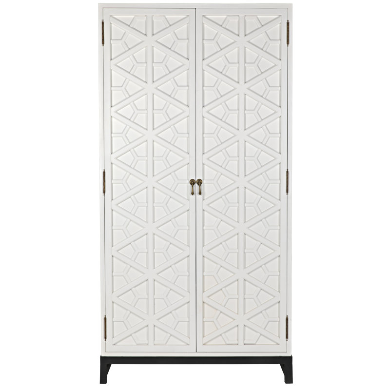 Maharadscha 2 - Door Armoire, 100" H x 51" W x 20" D, Solid White