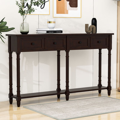 Console avec tiroirs de rangement et tablette Deyja